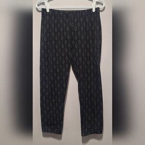 Lrg Black Patterned Leggings EUC